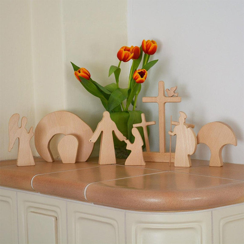 Paasdecoratie van Hout
