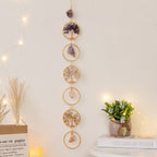 Kristallen Levensboom 6 Ringen Muurdecoratie Ornament