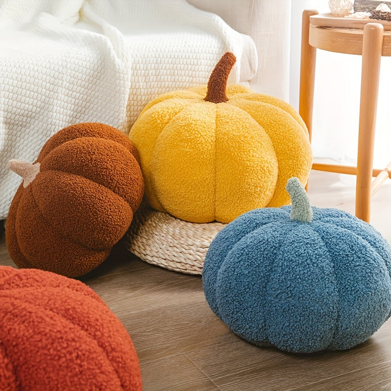 Decorative Cushion Warm Pumpkin Made of Soft Plush