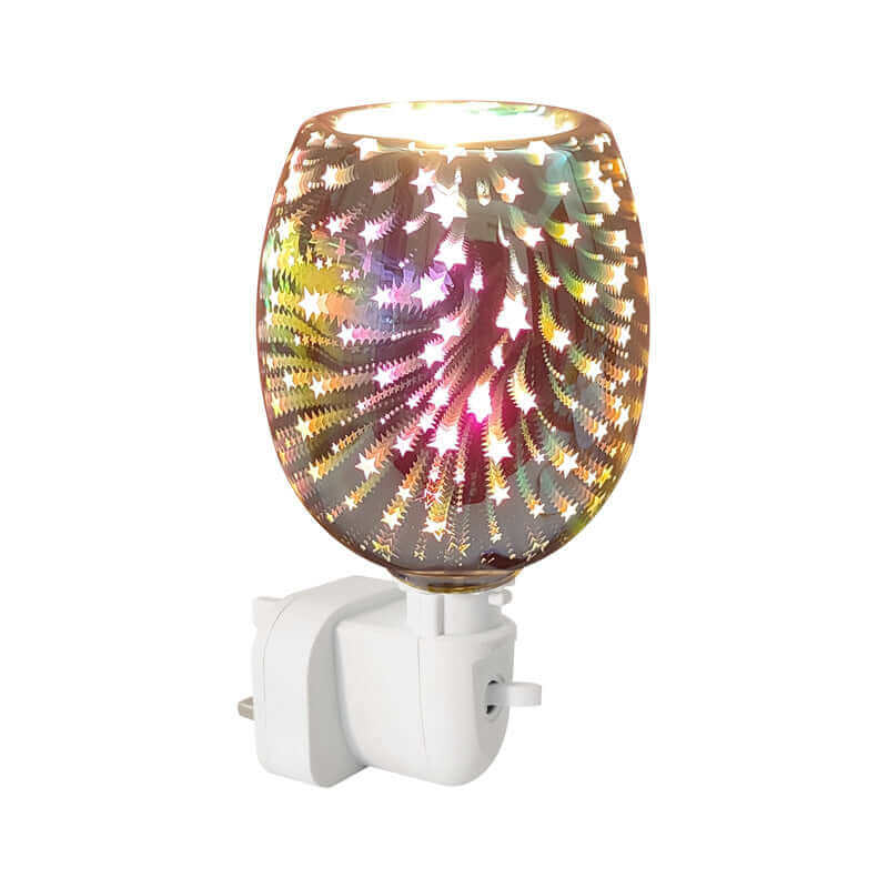 3D Glazen Aromatherapie Wax Smeltlamp Kleine Nachtlamp
