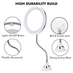 10x Zoom LED Make-up Spiegel