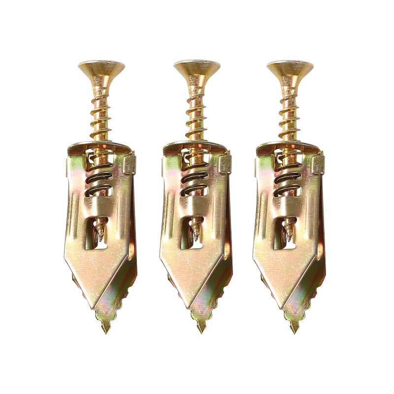 Troscana | Gipsplaat Expansie Ankers + Hoogwaardige Zink Schroeven Kit (Verpakking van 100)