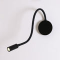 Verstelbare Cilinder Lezen Wandlamp Hedendaagse Silicoon en Metaal LED Zwart/Wit Wandlamp