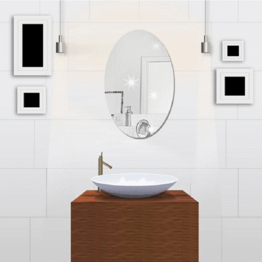 Troscana | Niet-glas Spiegel Sticker