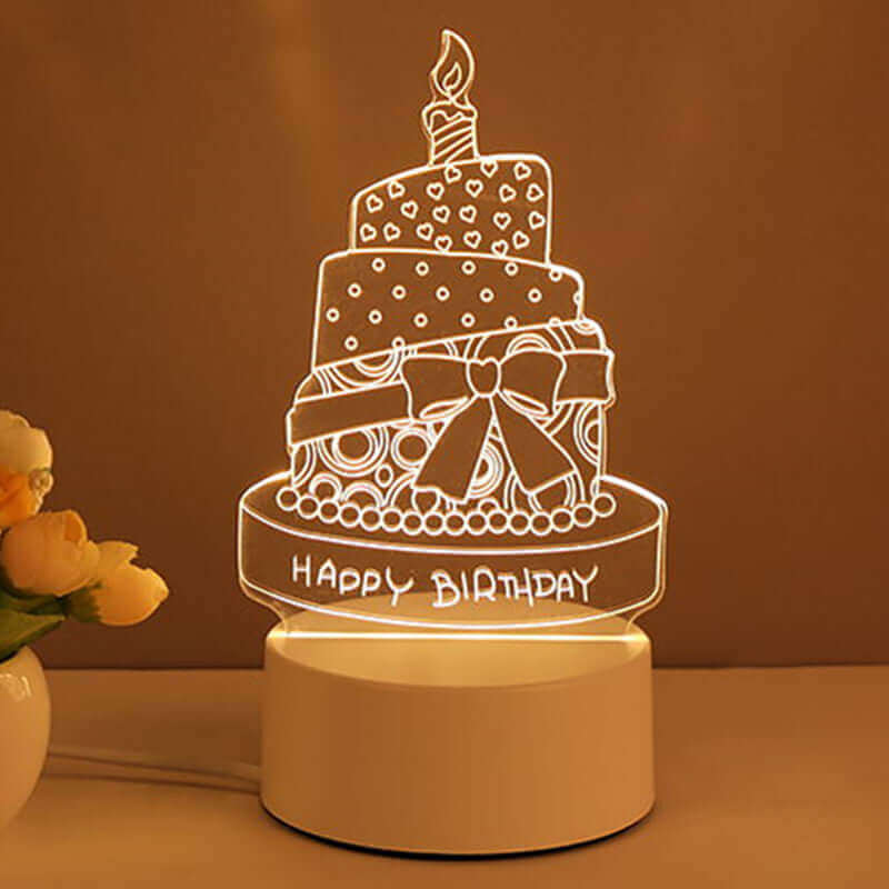 3D Lamp Acryl USB LED Nachtlamp Neon Sign Lamp Kerst Huisdecoraties Voor Kamer Decoratie Valentijnsdag Cadeaus