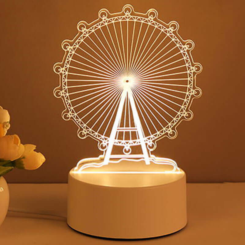 3D Lamp Acryl USB LED Nachtlamp Neon Sign Lamp Kerst Huisdecoraties Voor Kamer Decoratie Valentijnsdag Cadeaus