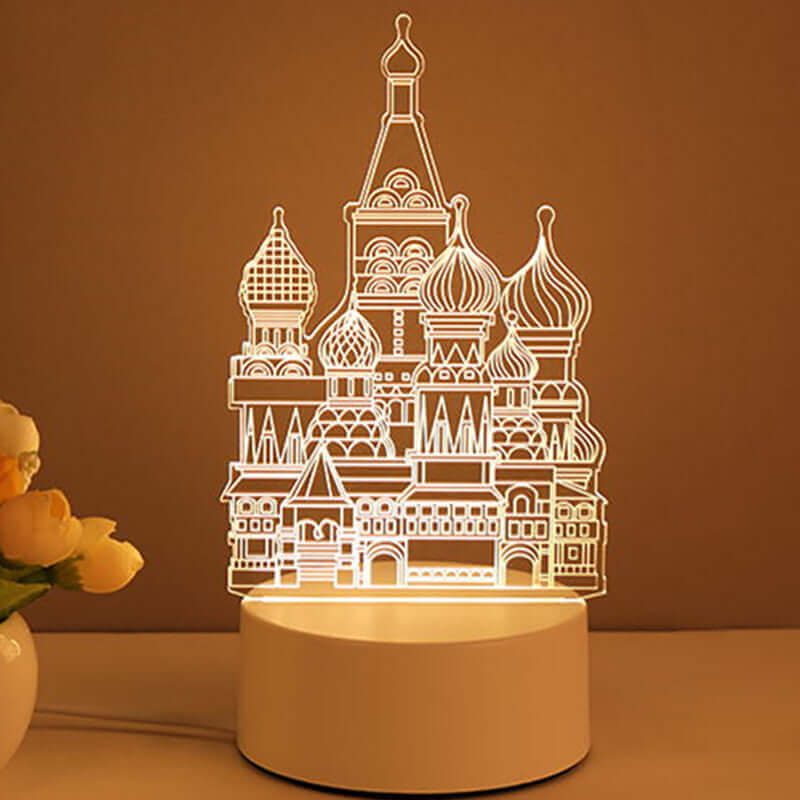 3D Lamp Acryl USB LED Nachtlamp Neon Sign Lamp Kerst Huisdecoraties Voor Kamer Decoratie Valentijnsdag Cadeaus
