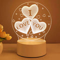 3D Lamp Acryl USB LED Nachtlamp Neon Sign Lamp Kerst Huisdecoraties Voor Kamer Decoratie Valentijnsdag Cadeaus