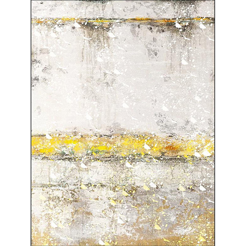 Modern woonkamer tapijt in grijs Abstracte olieverfschilderij print tapijt Polyester huisdier-vriendelijke vloerkleed