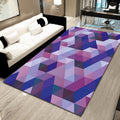 Casual modern tapijt in paarse geometrische driehoek patroon tapijt polyester huisdiervriendelijk tapijt voor home decor