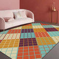 Scandinavisch Modern Vloerkleed Kleurrijk Geruit Patroon Vloerkleed Polyester Antislip Vloerkleed voor Woondecoratie
