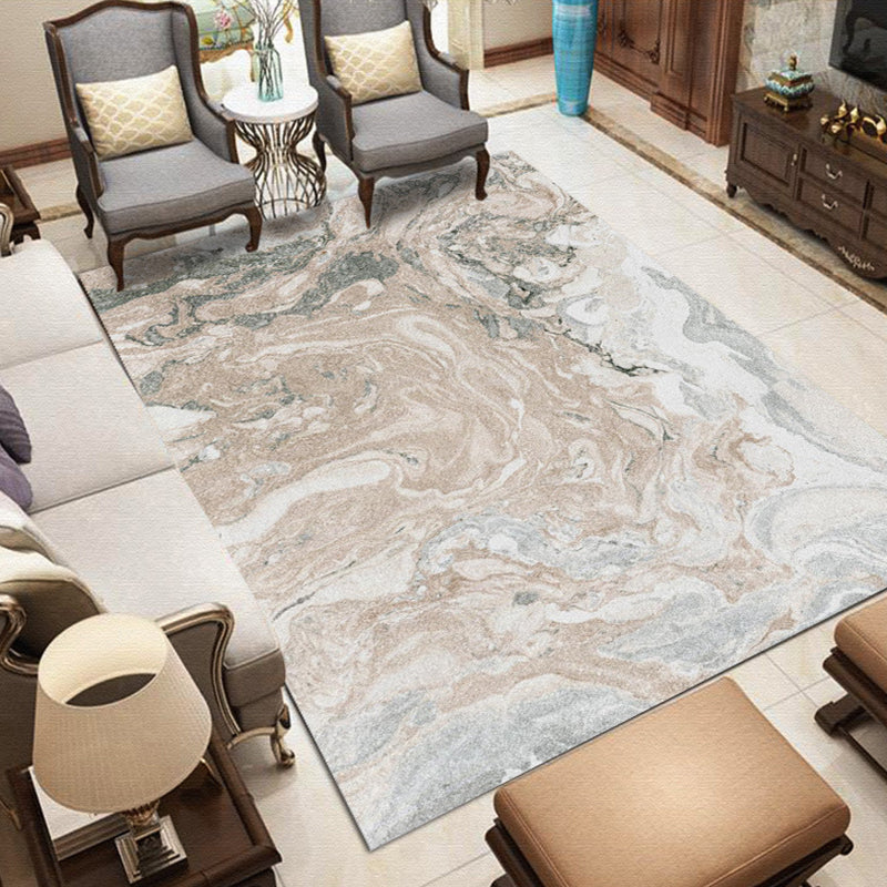 Roze en Grijze Slaapkamer Tapijt Moderne Abstracte Galaxy Patroon Tapijt Polyester Huisdier Vriendelijk Tapijt