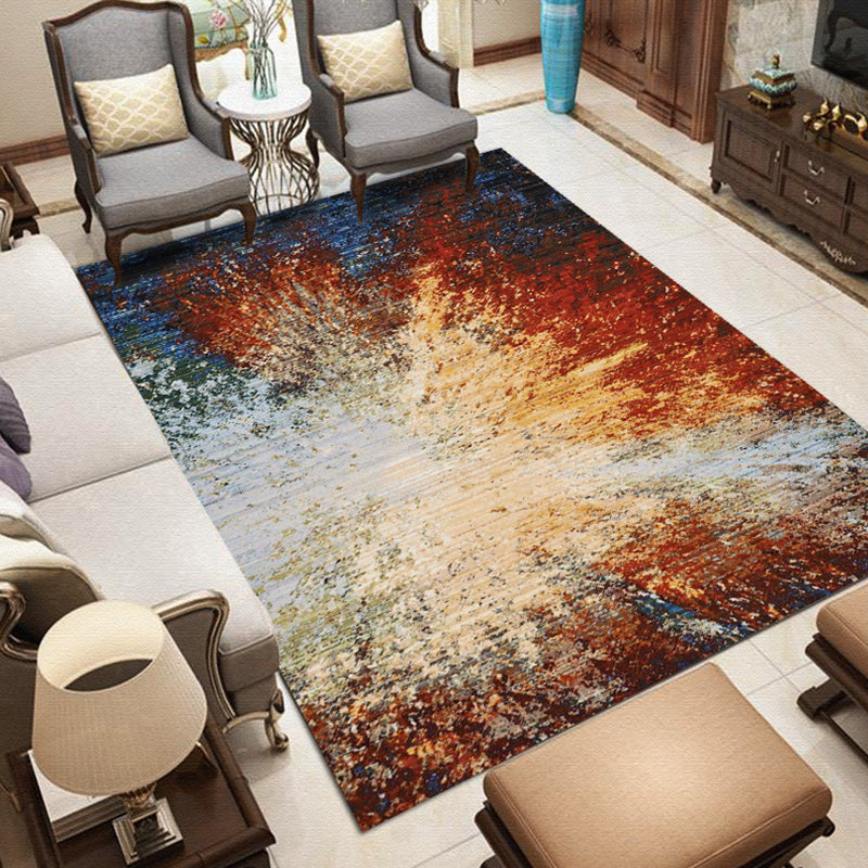 Roze en Grijze Slaapkamer Tapijt Moderne Abstracte Galaxy Patroon Tapijt Polyester Huisdier Vriendelijk Tapijt