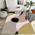 Stijlvolle color block geometrische patroon tapijt polyester modernistische tapijt huisdiervriendelijk antislip ondergrond tapijt voor de woonkamer