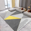 Nieuwe geometrische patroon vloerkleed geel en grijs modern vloerkleed polyester wasbaar huisdier-vriendelijk anti-slip vloerkleed voor de woonkamer
