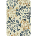 Moderne bladerenpatroon tapijt Groen en Beige Polyester tapijt Wasbaar Huisdiervriendelijk Antislip tapijt voor de woonkamer