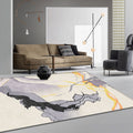 Grijze Abstracte Vloerkleed Polyester Moderne Vloerkleed Wasbaar Antislip Huisdiervriendelijk Vloerkleed voor de Woonkamer