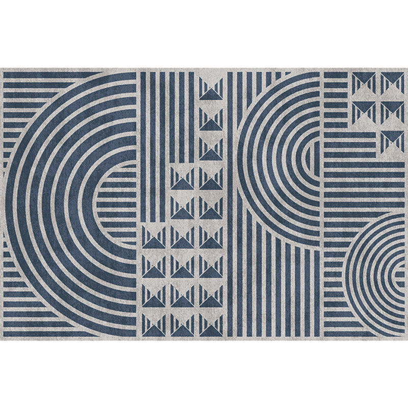 Creatief Modernistisch Tapijt Polyester Geometrisch en Streepmotief Tapijt Wasbaar Huisdiervriendelijk Antislip Tapijt voor de Woonkamer