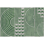 Creatief Modernistisch Tapijt Polyester Geometrisch en Streepmotief Tapijt Wasbaar Huisdiervriendelijk Antislip Tapijt voor de Woonkamer