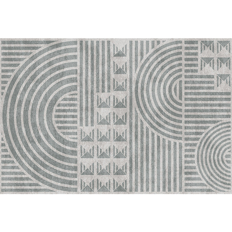 Creatief Modernistisch Tapijt Polyester Geometrisch en Streepmotief Tapijt Wasbaar Huisdiervriendelijk Antislip Tapijt voor de Woonkamer
