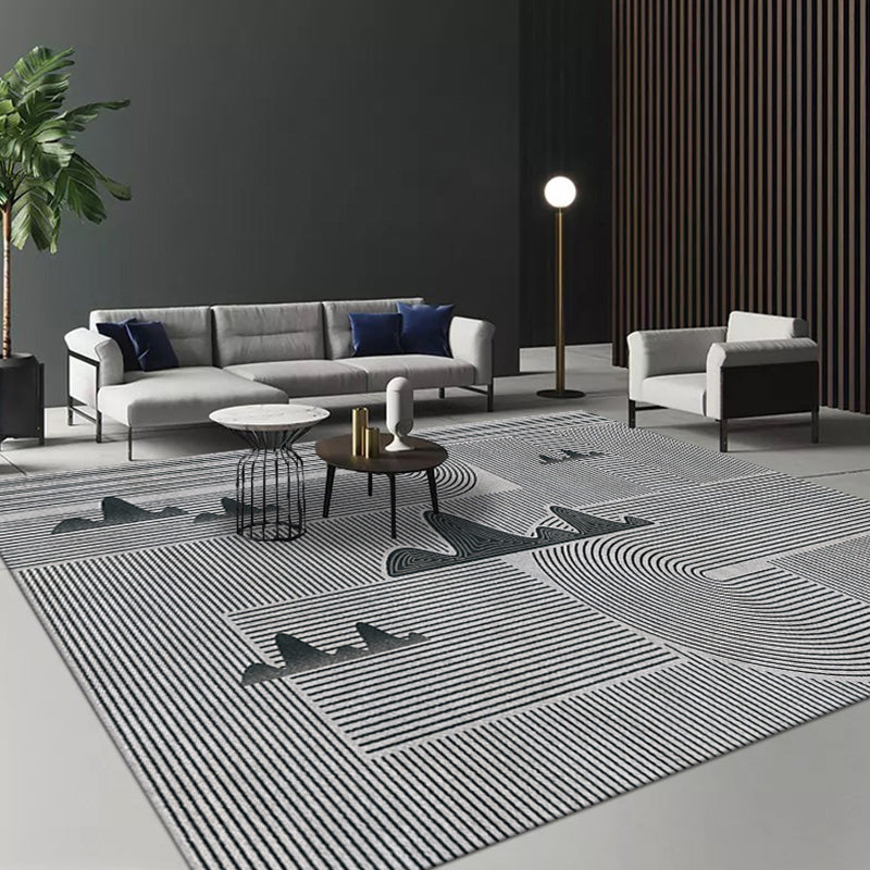 Stijlvolle Modernisme Tapijt Multicolored Gestreept Patroon Tapijt Huisdiervriendelijk Antislip Wasbaar Tapijt voor Decoratie