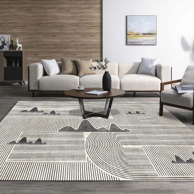 Stijlvolle Modernisme Tapijt Multicolored Gestreept Patroon Tapijt Huisdiervriendelijk Antislip Wasbaar Tapijt voor Decoratie