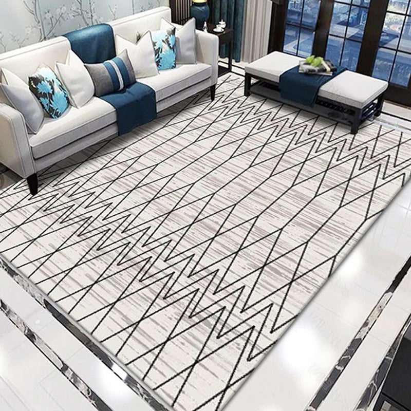 Stijlvolle Modernisme Tapijt Multicolored Gestreept Patroon Tapijt Huisdiervriendelijk Antislip Wasbaar Tapijt voor Decoratie