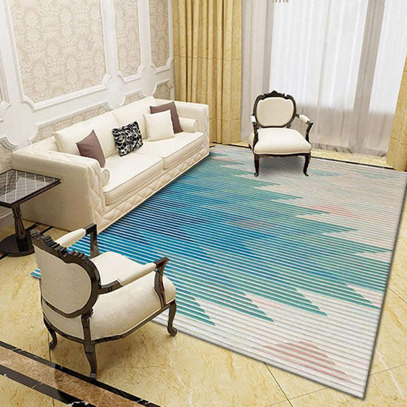 Stijlvolle Modernisme Tapijt Multicolored Gestreept Patroon Tapijt Huisdiervriendelijk Antislip Wasbaar Tapijt voor Decoratie