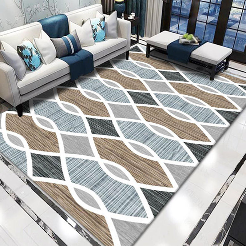 Stijlvolle Modernisme Tapijt Multicolored Gestreept Patroon Tapijt Huisdiervriendelijk Antislip Wasbaar Tapijt voor Decoratie