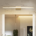 16"/21.5" W Metallic Streamlined Wandlamp Simplicity LED Gouden Vanity Sconces Licht voor Badkamer