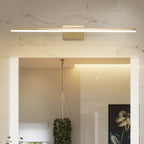 16"/21.5" W Metallic Streamlined Wandlamp Simplicity LED Gouden Vanity Sconces Licht voor Badkamer