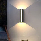 Zwarte Triangle Prism Wandlamp Moderne Metaal Klein/Middel/Groot LED Opbouw Wandlamp in Warm/Wit Licht