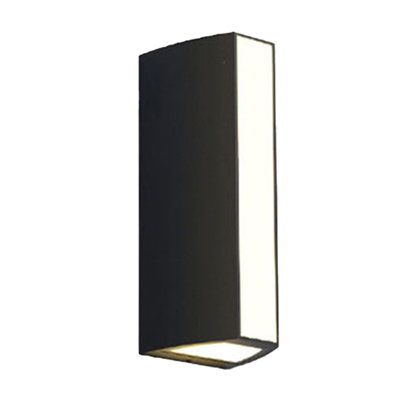 Zwarte Triangle Prism Wandlamp Moderne Metaal Klein/Middel/Groot LED Opbouw Wandlamp in Warm/Wit Licht