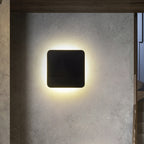 Ronde/Vierkante Inbouw Wandlamp Minimalistisch Aluminium Gang LED Wandlamp Licht in Zwart
