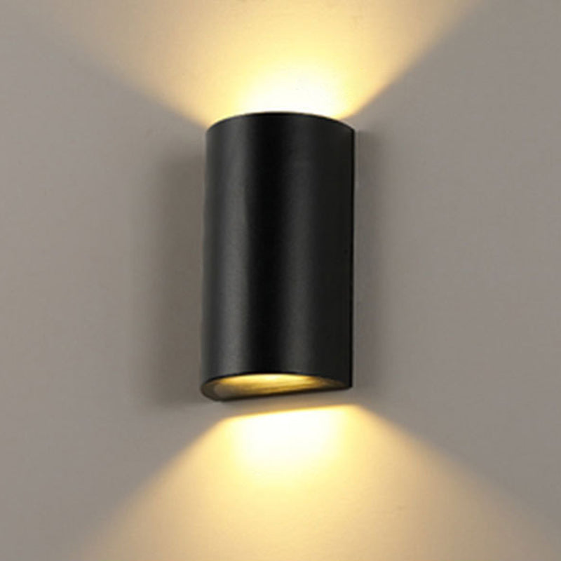 Cube/Driehoek/Cilinder Wandlamp Fixture Nordic Metaal Zwart Op en Neer LED Wandlamp voor Buiten