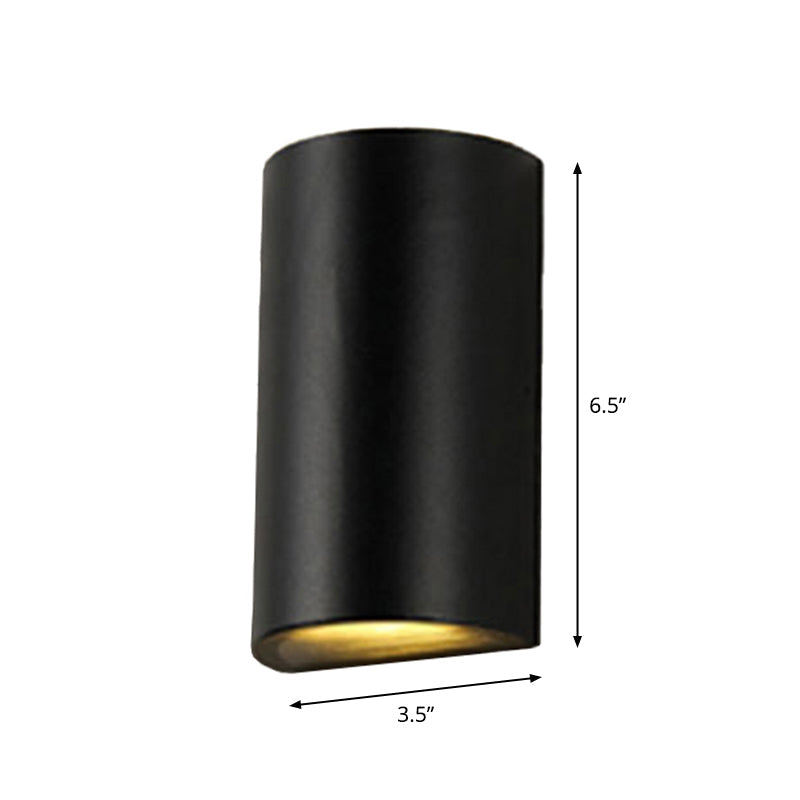 Cube/Driehoek/Cilinder Wandlamp Fixture Nordic Metaal Zwart Op en Neer LED Wandlamp voor Buiten