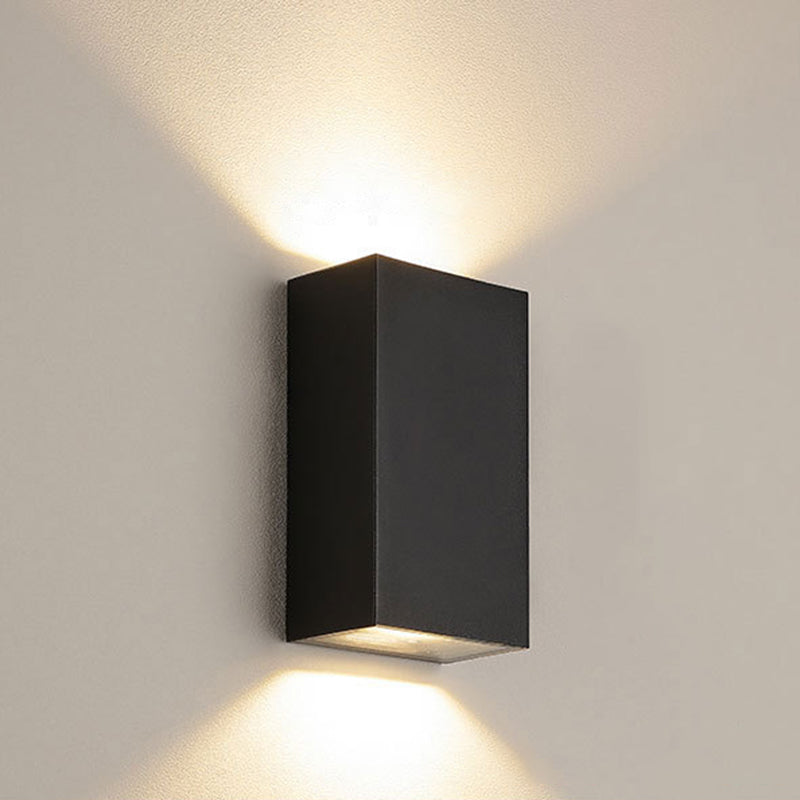 Cube/Driehoek/Cilinder Wandlamp Fixture Nordic Metaal Zwart Op en Neer LED Wandlamp voor Buiten