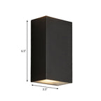 Cube/Driehoek/Cilinder Wandlamp Fixture Nordic Metaal Zwart Op en Neer LED Wandlamp voor Buiten