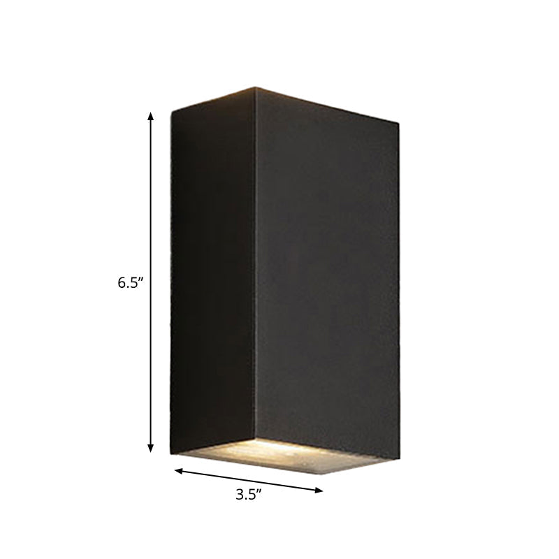 Cube/Driehoek/Cilinder Wandlamp Fixture Nordic Metaal Zwart Op en Neer LED Wandlamp voor Buiten