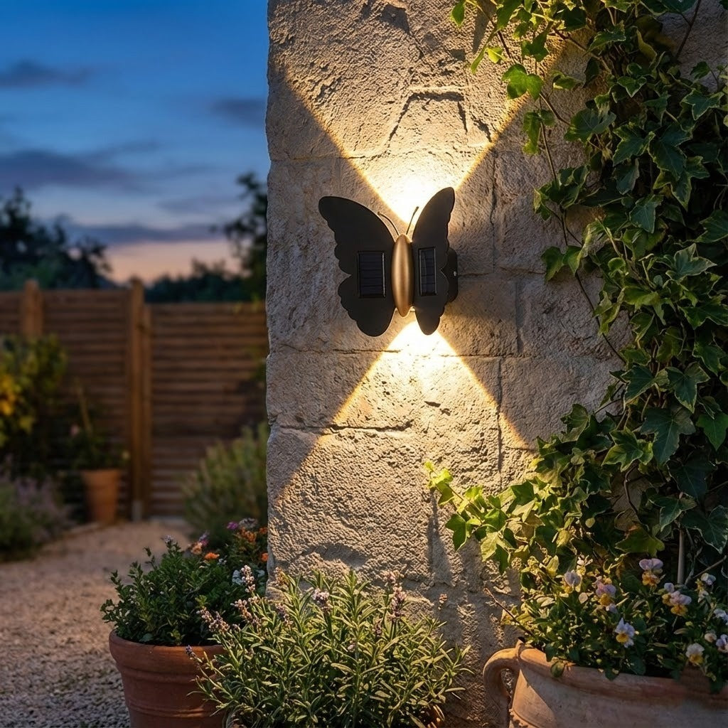 Butterfly Life Zonne-energie Buitenlamp