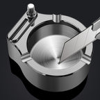 Retro Metalen Asbak, Aansteeklighter