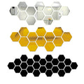 Troscana | Hexagonale Spiegel Muur Sticker