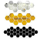 Troscana | Hexagonale Spiegel Muur Sticker