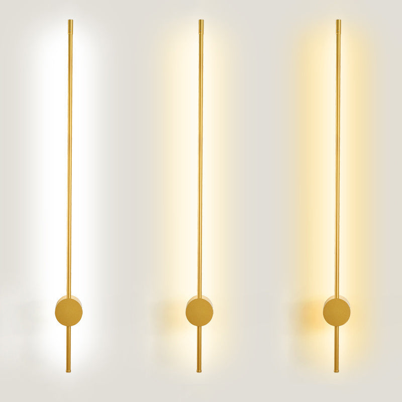 Slanke Tube Vormige Wandlamp Hedendaags Metaal Woonkamer LED Wandverlichting