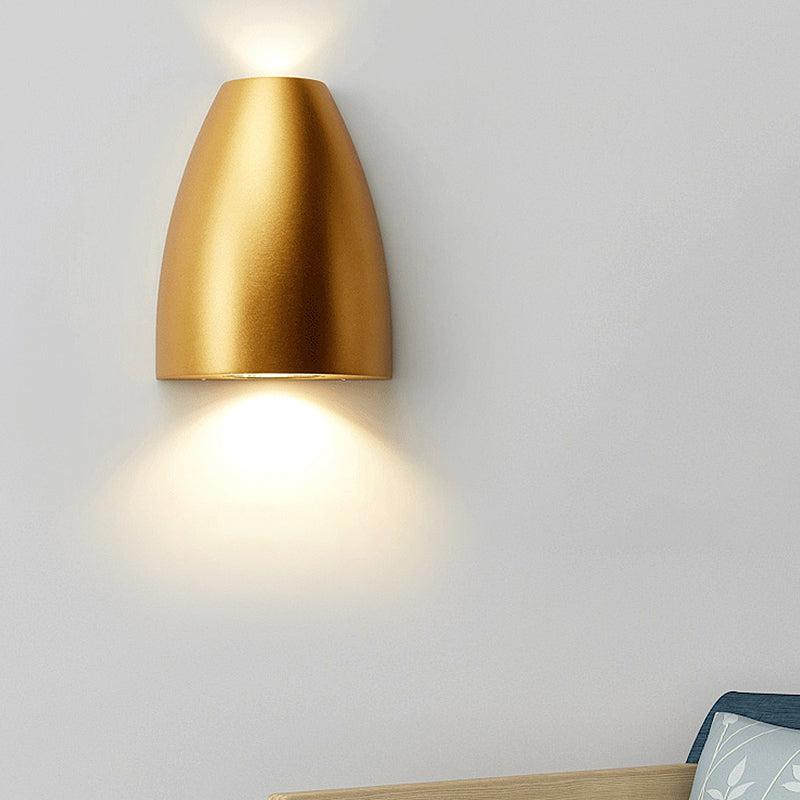Bullet Vorm Wandlamp Modern Metaal Zwart/Grijs/Wit LED Op en Neer Wandlamp voor Trap