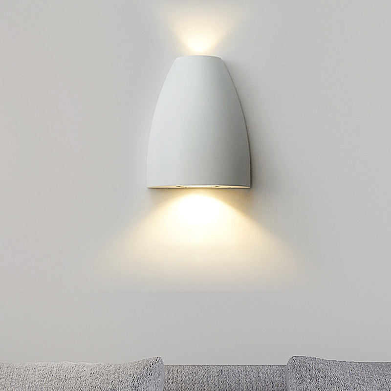 Bullet Vorm Wandlamp Modern Metaal Zwart/Grijs/Wit LED Op en Neer Wandlamp voor Trap