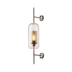 heldere glazen geometrische wandlamp eenvoud enkele-bol gang wandlicht armatuur