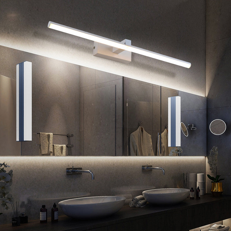 Lineaire Vormige Badkamer Wandlamp Licht Metalen Minimalistische LED Make-up Verlichting Ideeën