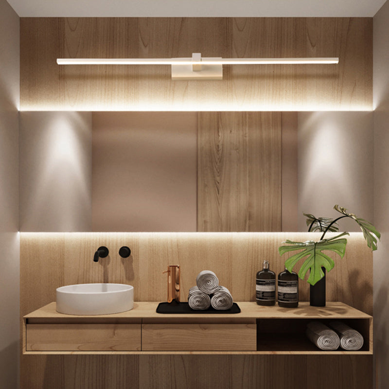 Lineaire Vormige Badkamer Wandlamp Licht Metalen Minimalistische LED Make-up Verlichting Ideeën