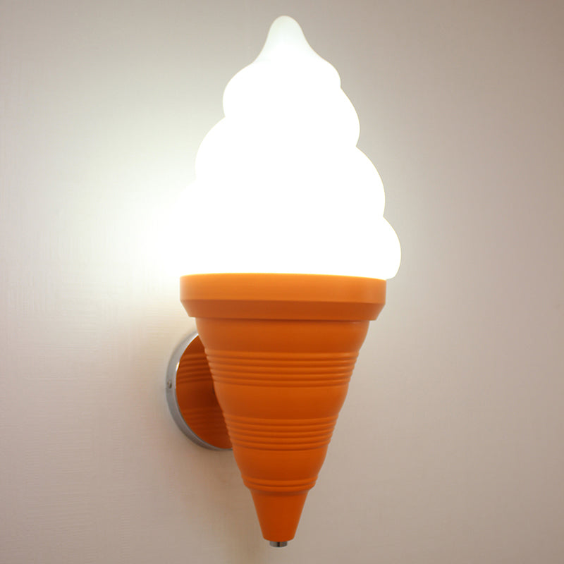 Kinder IJsje Vormige Wandlamp Armatuur Plastic Slaapkamer LED Wand Lamp Sconces